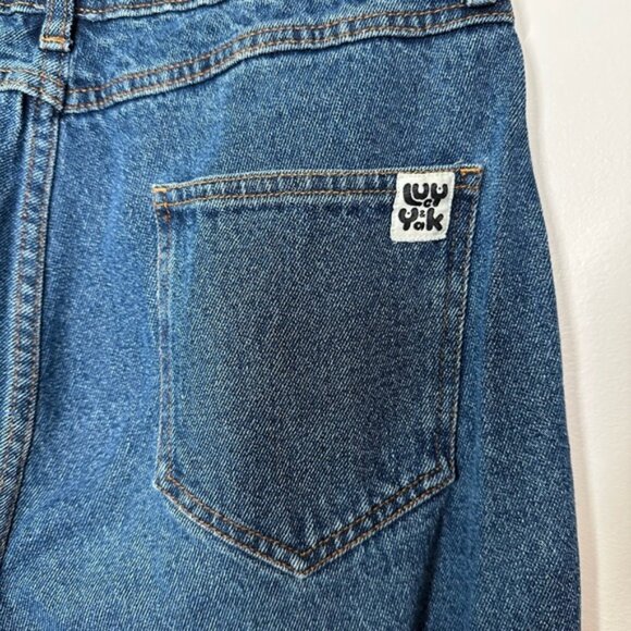 Lucy and Yak Blue Straight Tapered Leg Mom Jeans Size 28 - Picture 6 of 8